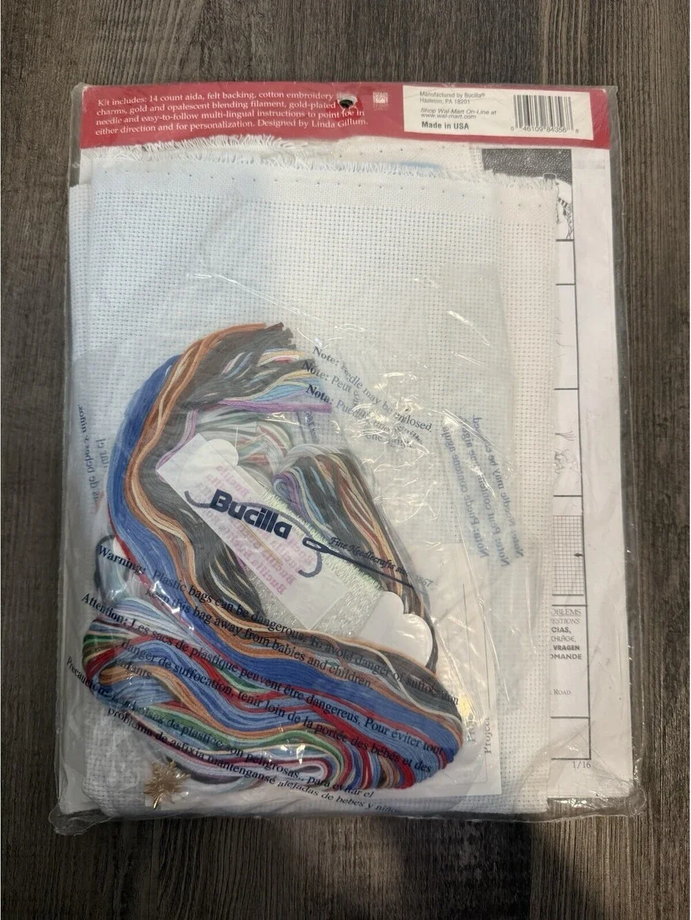 Bucilla Holiday Time Snow Domes Christmas Stocking Cross Stitch Kit #84356